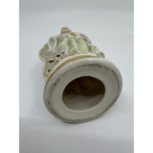 Vintage Made in Occupied Japan Porcelain Victorian Woman / Figurine Floral - Picture 5 of 5